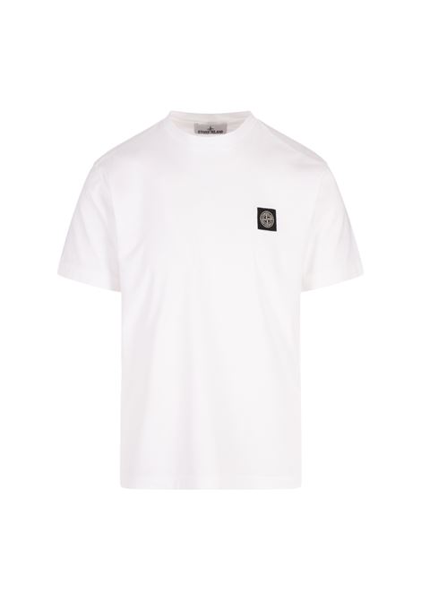 T-Shirt Slim Fit In Jersey Di Cotone Bianco STONE ISLAND | K1S152100039-S0013V0001